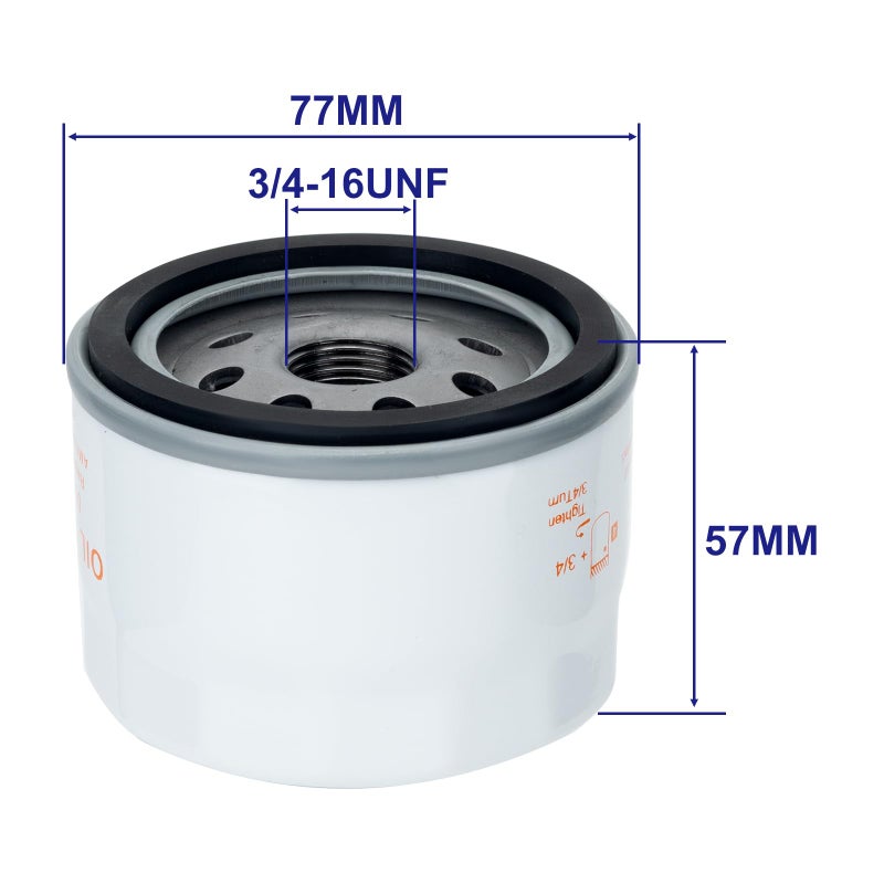 Venseri 792105 Air Filter 696854 492932S Oil Filter for BS 593435 593240 20hp 24hp 26hp 23hp Exntended Life Series D170 Z245 MIU11515 GY21057 Lawn Mower - Image 3